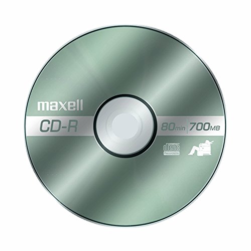 Maxell – 648200, Premium Quality Noise Free Surface Playback Recordable Cds 700Mb Storage – 2X To 48X, Write Speed 80 Minutes - Blank Cds, Cd Storage & Reusable Spindle Case Holder – 100 Pack #TOP1