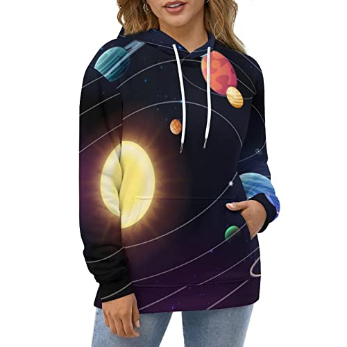 Sweats à capuche Color Planet avec impression 3D premium et finitions soignées