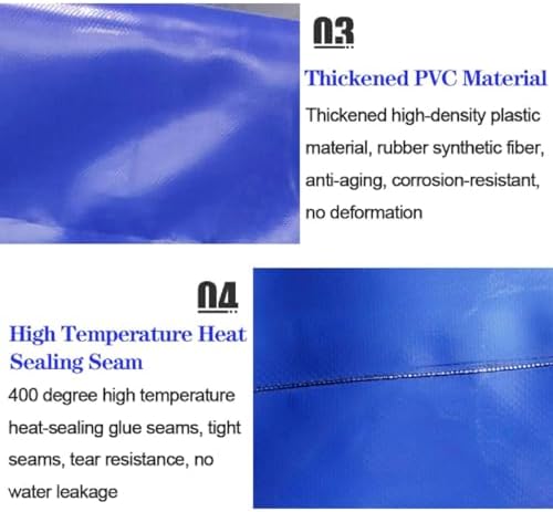 Foldable Emergency Water Storage Barrels, 5000L Rainwater Collection Bags, Agricultural Water Containers with Outlet, Portable Bladder Tank for Outdoor Watering