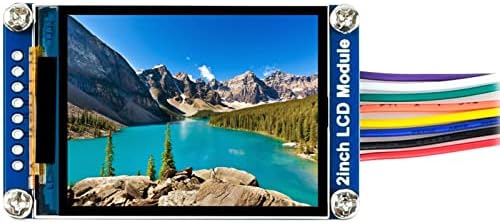 waveshare General 2inch IPS LCD Display Module 240×320 Resolution 2.0inch Monitor Embedded Controller RGB, 262K Color Display Color LED Backlight ST7789 Driver SPI Interface