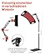 Sanfant Rotlichtlampe Wohltuendes und Wärmendes Infrarotlampe Therapie Einstellbarer Winkel und Höhe für Gesicht Muskeln und Körper Red Light Therapy