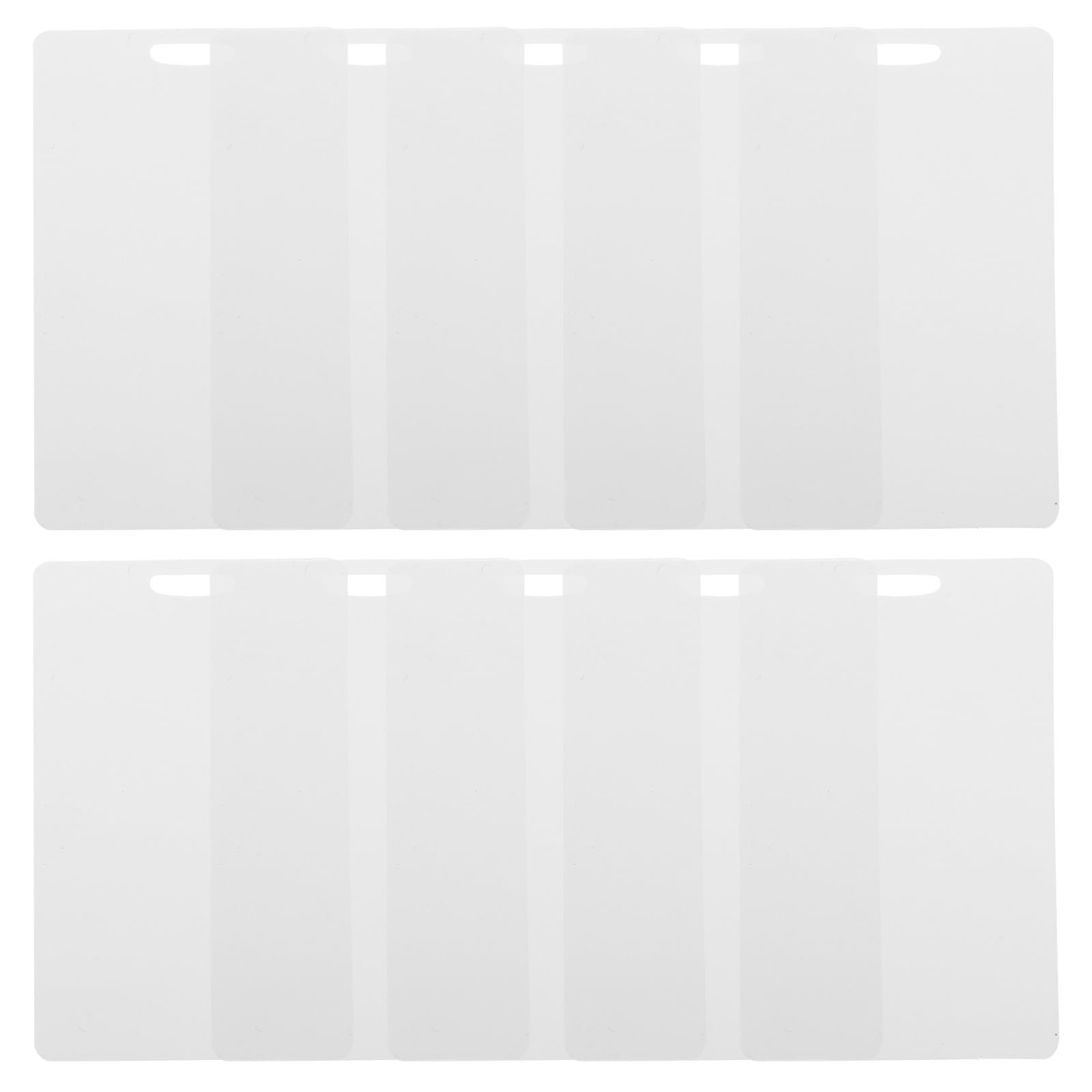 Tarjetas de PVC blancas para manualidades creativas y etiquetas de boda personalizadas