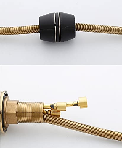 Grifo para lavabo de baño sin salpicaduras con limpieza extensible 6