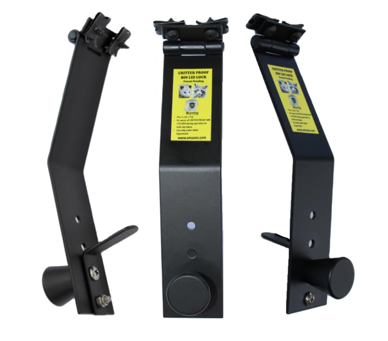 Miniatura 2 de Bloqueo de la tapa del contenedor a prueba de criaturas cubo de basura, bote de basura, liberación automática durante la recolección de residuos,