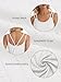 ATHMILE Tank Tops for Women 2025 Fashion Spring Shirt BohoTops Scoop Neck Sexy Loose Fit Casual Summer Flowy Cami Beach Vacation White