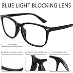 2 PCS Blue Light Glasses for Woman, Blue Light Glasses Men Bluelight Blocking Glasses Eyeglasses For Reading Gaming - Image 4