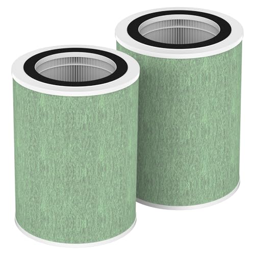 ADDUBEAU MR7566 Replacement Filter Compatible with MORENTO MR7566-WF Air Puri-Fier, 4-Stage Filtration System, H13 Ture HEPA with Activated Carbon, 2 Pack