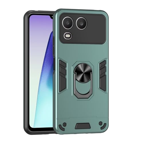 Compatible with Infinix itel A200 Phone Case with Kickstand & Shockproof Military Grade Drop Proof Protection Rugged Protective 