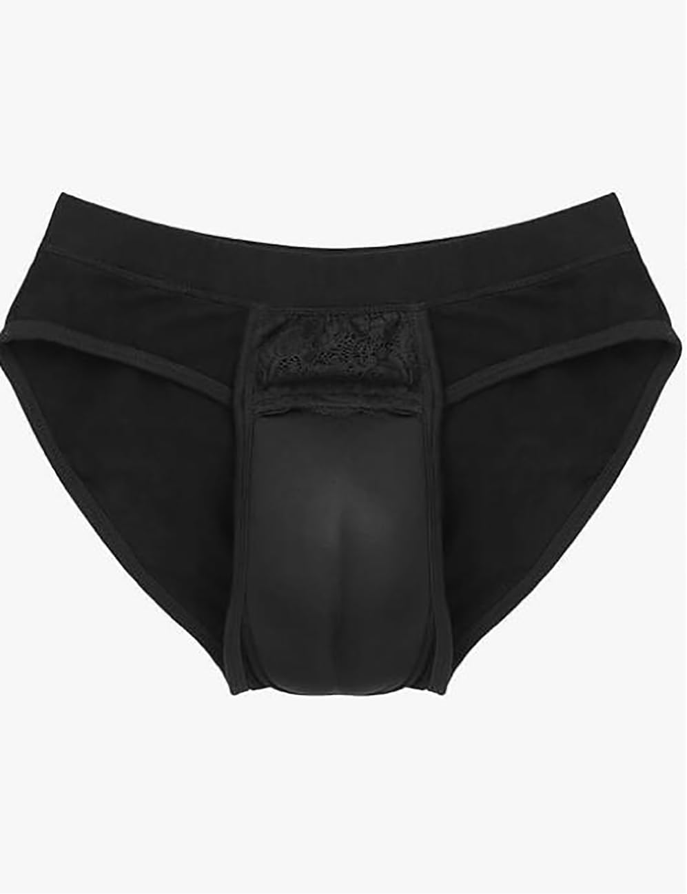 Men Hiding Gaff Panty Seamless Camel Toe Thong Shaping Briefs for Crossdresser Transvestite Shemale,Black-4XL