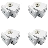 Pro Bamboo Kitchen 4PCS Aluminium Alloy Flexible Pivot Joints Industrial Assembly Line Movable Hinge Connectors for 3D Printers CNC Routers CNC Laser Cutting Machines