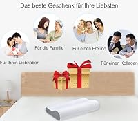 Ecosafeter 2026 Neues Upgrade Hohe Dichte Memory Foam Kissen Kopfkissen - Ergonomisches Orthopädisches Schlafkissen für Nacken- und Schulterschmerzen Mit abnehmbarem Bambus Kissenbezug – Ansicht 8