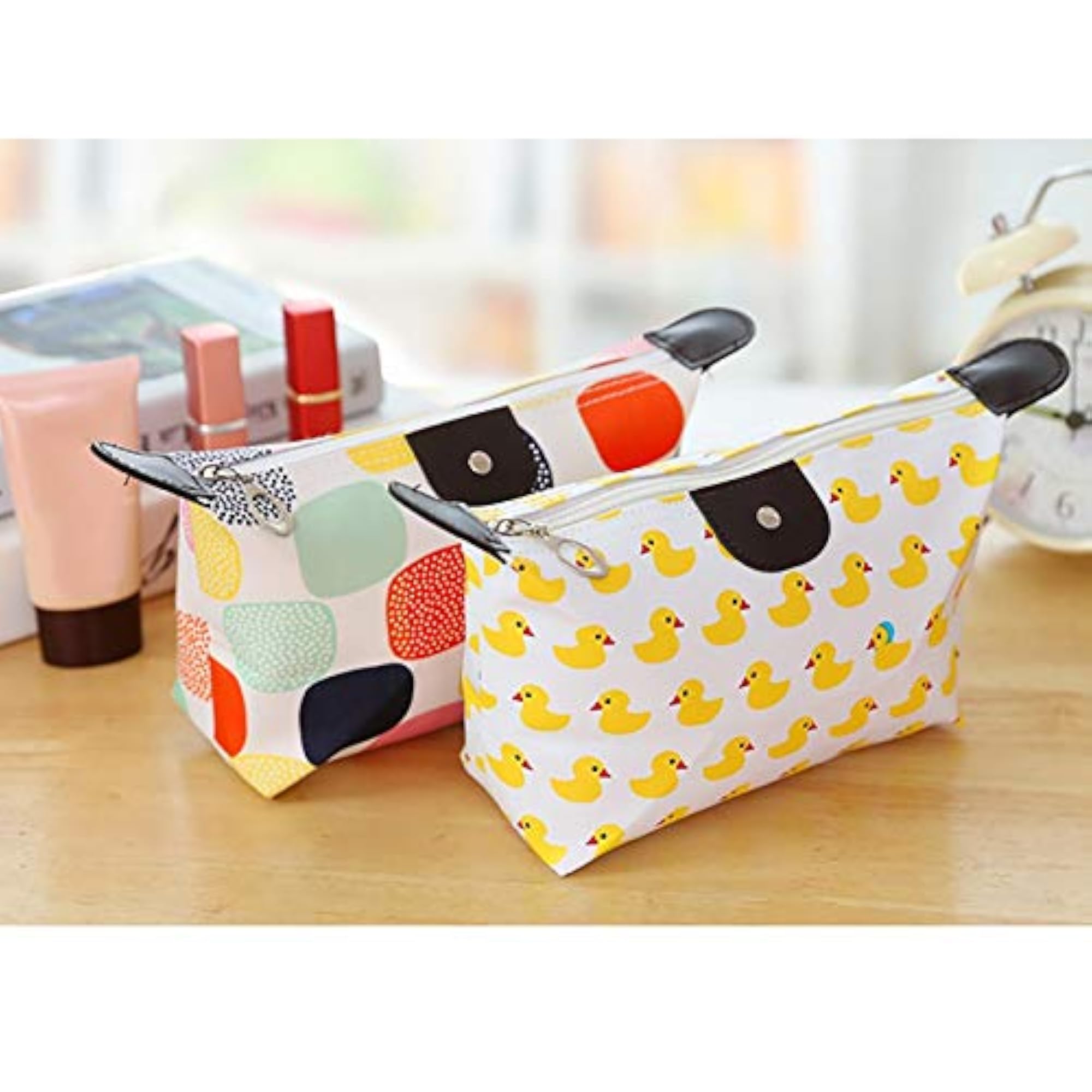 Travel Makeup Bag, Waterproof Foldable Design