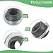 3/8 Inch for Bicycle Axle Cone Nuts Steel Hub Cone Set for Rear Wheel Solid Axles with 26 TPI Thread Compatible with Mountain Road Bikes 17mm Outer Diameter 13.6mm Length