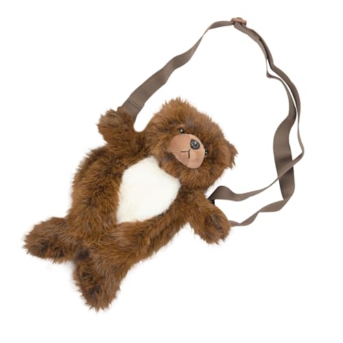 Bolso cruzado para niñas y adolescentes con oso 3D y funda de móvil 5