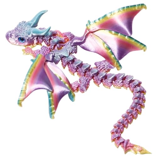 Image of AUYFUA 1 PCS 3D Dragon, 3D Printed Dragon, Exquisite 3D Printed Dragons Ornament, Suitable for Collectors and Home Office Decoration Enthusiasts, Fine Craftsmanship, Unique Decoration Piece