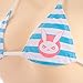 Cute Micro Bikini D.VA Costumes Japanese Anime Bra and Panty Set Cosplay Thong Bikini Blue