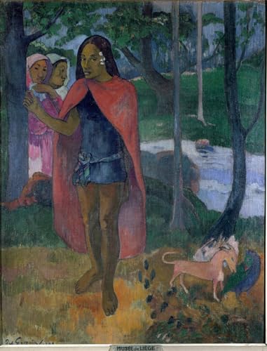 Tableau Sorcier d'Hiva Oa Paul Gauguin impression art mural vintage pour chambre 60x90cm