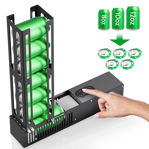 AZXILE Electric Can Crusher, Automatic Can Smasher Fills in 8 Cans at a Time, Heavy Duty Can Crushers for Recycling 12oz & 16oz Aluminum Seltzer, Cola, Soda, Beer Cans and Plastic Bottles