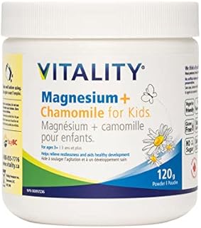 VITALITY Magnesium + Chamomile for Kids (Ages 3+) - Powder