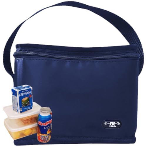 Bolsa Térmica Masculina Pequena para Marmita Azul Marinho