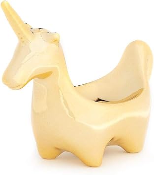 LC Lauren Conrad Gold Colored Metal Artistic Design Unicorn Jewelry and Trinket Tray