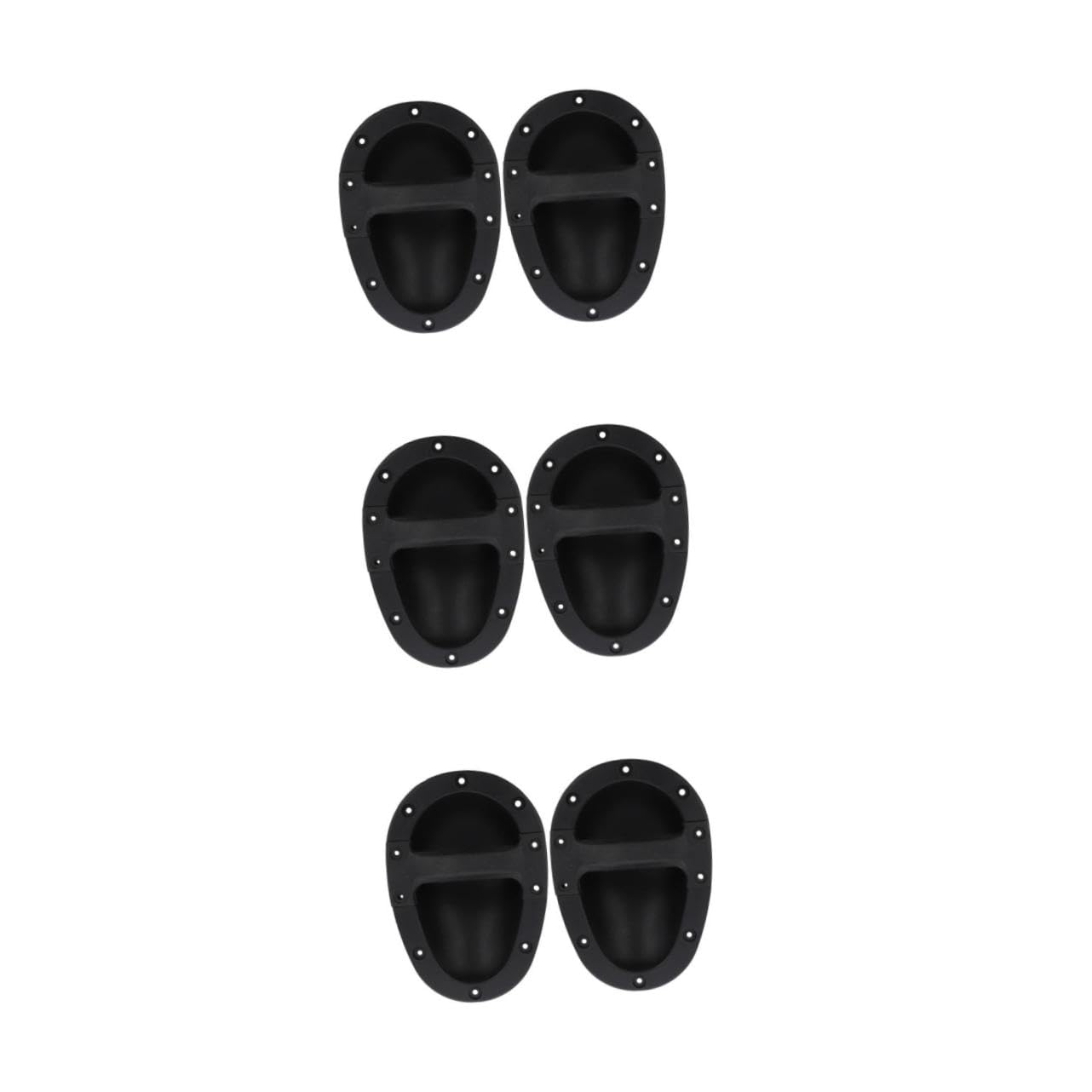 Mipcase 6pcs Recessed Speaker Cabinet Handles Construction for Easy Installation Smooth Comfortable Grip Replacement for Worn Out Audio Handles