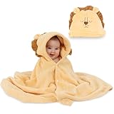GAON. Cobija para Niños o Bebes con Diseño de Animales Ideal para Cama Individual (Amarillo)