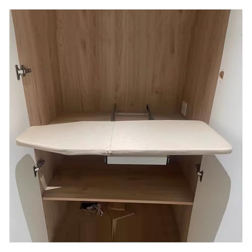 ZFUCMAYL Pull Out Ironing Board,Retractable Ironing Board,180° Rotation Retractable Iron Board W/Silent Track,for Home Apartment and Small Spaces(Color 1)