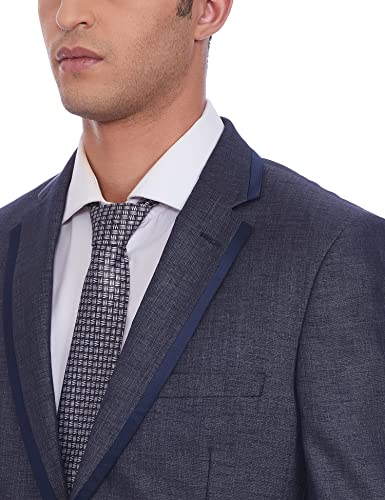 Image of Raymond Rayon Blend Men's Full Sleeve Contemporary FIT Medium Grey Formal Suit