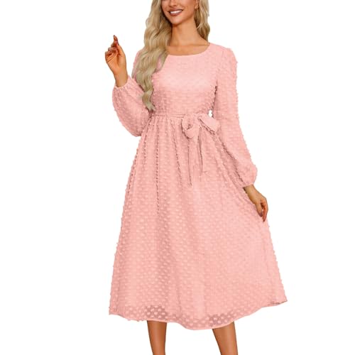 Robe jacquard manches longues élégante contre le froid en cocktail