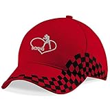 Natshop2000 Boxing Sport Freizeit Bestickte Logo Baseball Cap Mütze - KN 1 010 ROT VIP