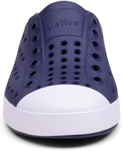 Native Shoes Unisex-Kids Jefferson Sneakers, Regatta Blue/Shell White, 8 Toddler - 1