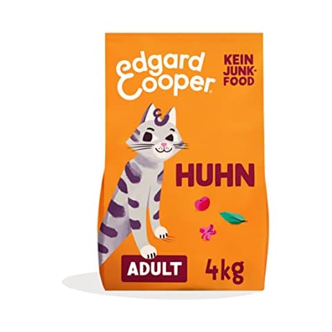 Edgard & Cooper Katzenfutter getreidefrei Trockenfutter hochwertiges Katzenfutter ohne Getreide Adult Huhn 4kg - Natürlicher, viel frischer Huhn Cover