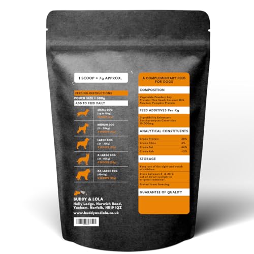 Buddy & Lola Dog Weight Gainer Supplement - Protein For Dogs, Helps Build Muscle, Aids Recovery, Great for Fussy Eaters, A Must Have For Rescue Dogs Who Need to Gain Weight and Build Muscle - Image 6