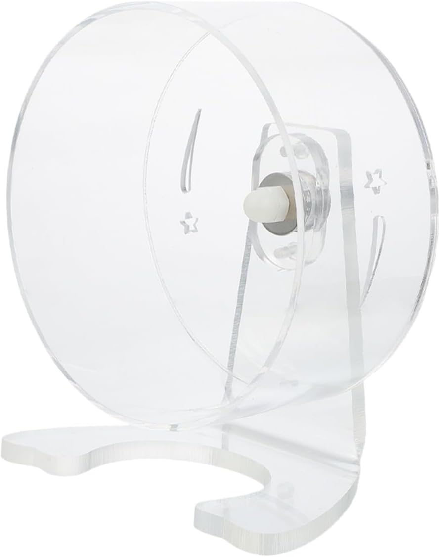 Yardwe Silent Hamster Exercise Wheel with Stand Quiet Running Spinner for Mice Gerbils Small Pets Cage Accessories Easy Install Encourages Active Versatile Fit