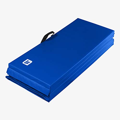 We Sell Mats 4 Ft X 6 Ft X 2 In Personal Fitness & Exercise Mat, Lightweight And Folds For Carrying, Blue #TOP4