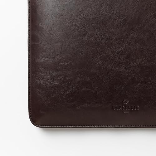 Image of Comfyable Laptop Sleeve 14 Inch Precisely Compatible with MacBook Pro M4 M3 M2 M1 Pro /Max 2024, Faux Leather Cover Case 14 in, Dark Brown