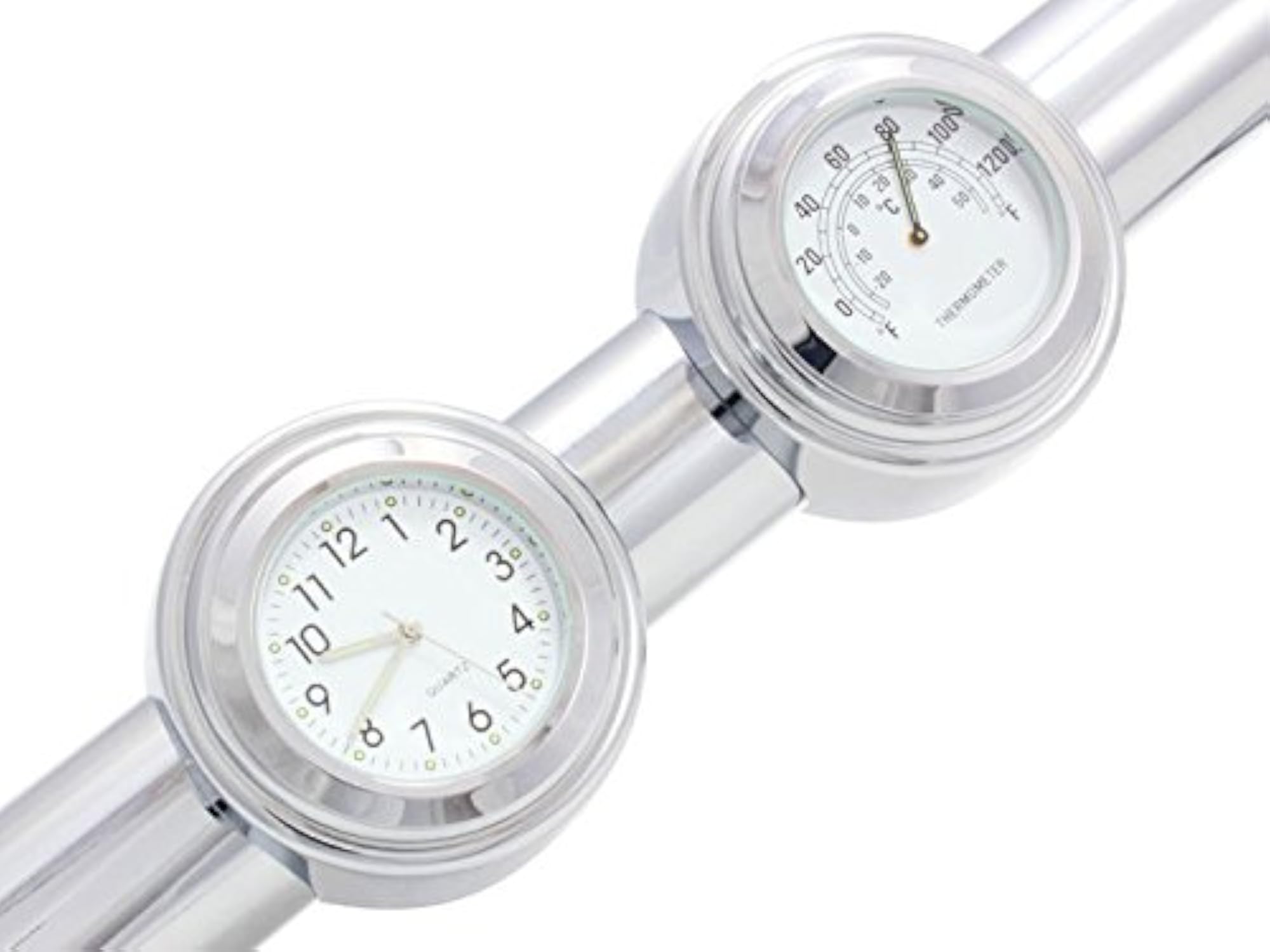Handlebar Clock Temp Thermometer for Harley