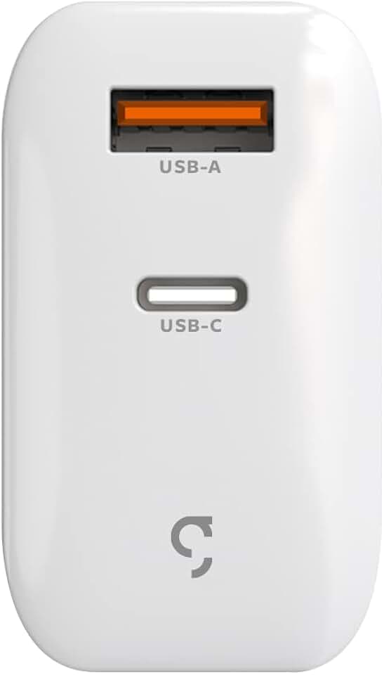 Geonav Carregador Universal SuperPower GaN Duo, 48W, 1 X USB-A e 1 X USB-C - tecnologias Quick Charge, Power Delivery, PPS**, CH48PDQCWT, Branco