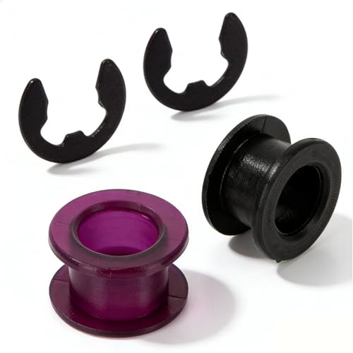 Shift Cable Bushing Repair Kit 2-Pack with Clips,OEM 33835-08010 & 33820-02370,Fits Toyota Corolla Matrix 1.8L 2003-2008,Saturn,Jeep,Chevrolet,Pontiac - Transmission Shift Linkage Bushing Replacement