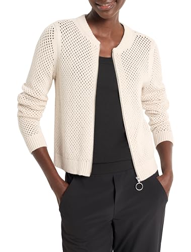 NIC+ZOE Women's Zip Front Mesh Cardigan2