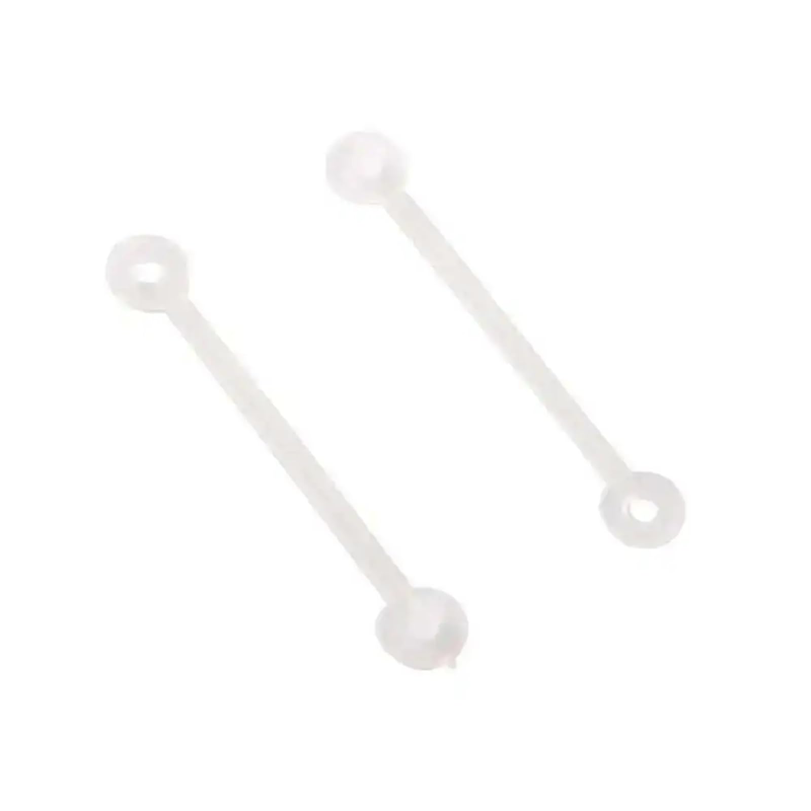 Fibbia ad anello in plastica trasparente da appendere, con bottone a pressione per etichette, cartellini e targhette, 200 pezzi