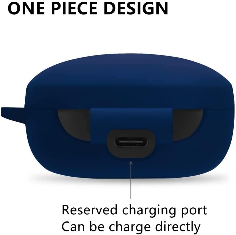 Silicone Case Compatible with Anker Life P2 mini, Soft and Flexible, Scratch/Shock Resistant Silicone Cover (Navy) - Image 4