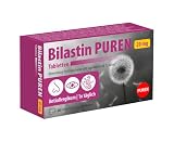 Bilastin PUREN 20 Allergietabletten - Antiallergikum zur Linderung von Allergie, langanhaltende Wirkung, einfache Einnahme