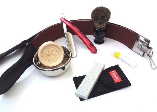 Straight Razor Tortoise 7 Pcs Shaving Set