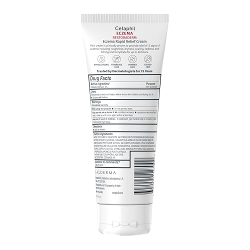 Cetaphil RESTORADERM Eczema Flare-Up Relief Cream, Colloidal Oatmeal, 8oz - image 9
