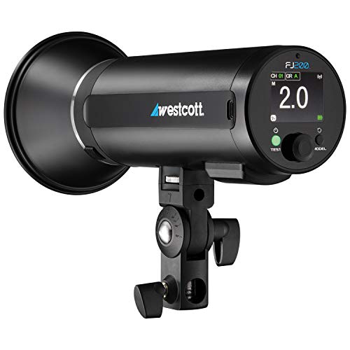 Westcott Fj200 Round Head Pocket Strobe With 1.3 Sec. Recycle Time, Ttl, Hss And Includes Tilter Bracket, 30-Degree Honeycomb Grid With Gel Clip And Travel Case #TOP4