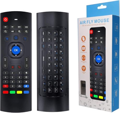 Air Mouse Remote MX3 Pro, 2.4G Wireless Mini Keyboard, Universal Remote Control with IR Learning for Android TV Box, Smart TV, Projector, Raspberry Pi