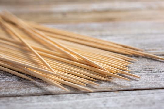 Image of Royals 200pc Bamboo Skewers for Barbeque Grilling Frying Sticks BBQ Skeweres Sticks Barbecue Sticks Tornado Potato Twister Spiral Sticks, 8inch