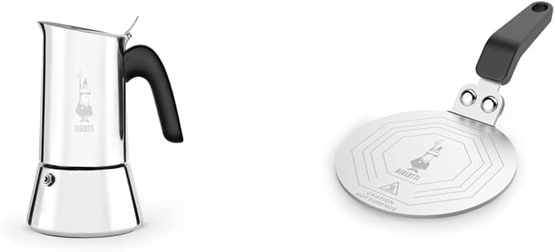 Bialetti Venus Induction Stovetop Coffee Maker (6 Cups) and Induction Plate